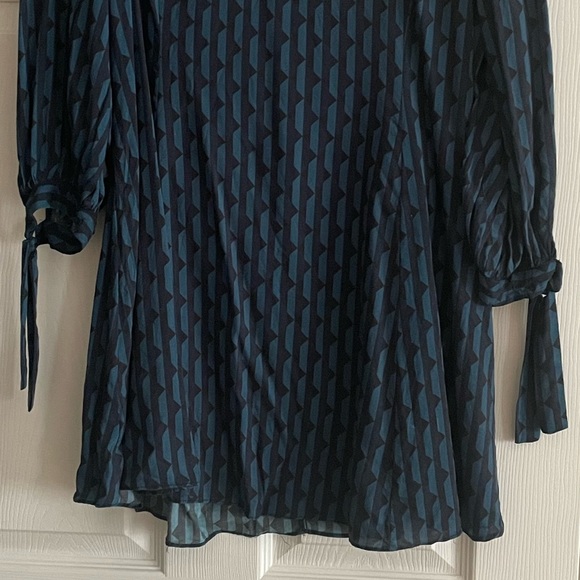 Zara Mini Dress, Size XL, Navy & Black - Picture 3 of 9